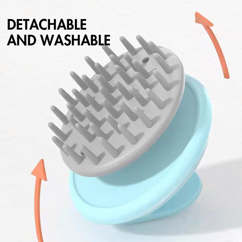 QVR Silicone Head Scalp Massager Shampoo Brush