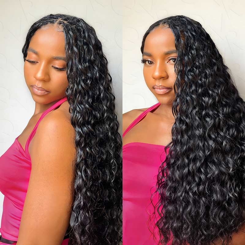 Wholesale|Buy 15 Packs Water Wave Feather Crochet Weave Human Hair Extensions Send 10 Free Packs