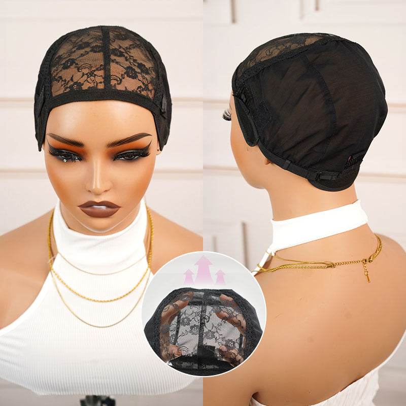 QVR Breathable Wig Cap with Ajustable Strap for Making Wigs