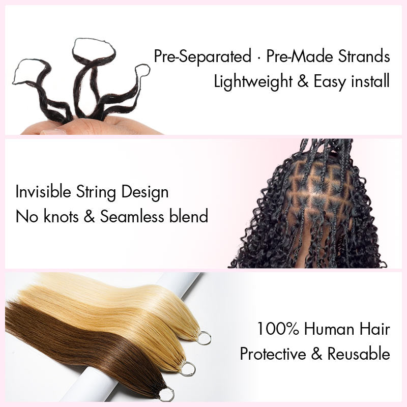 BOGO|Highlight #P4/27 Burmese Curly Human Hair Crochet Weave Hair Extension