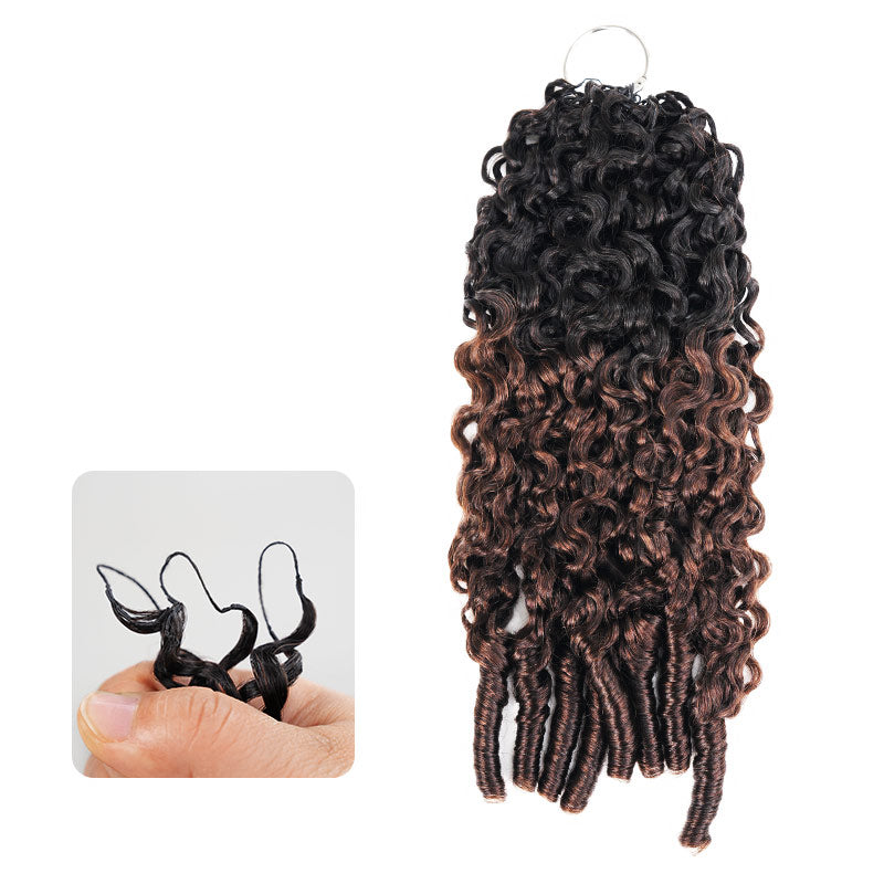 MATCH SALE|QVR #T1B/4 Burmese Curly Crochet Hair