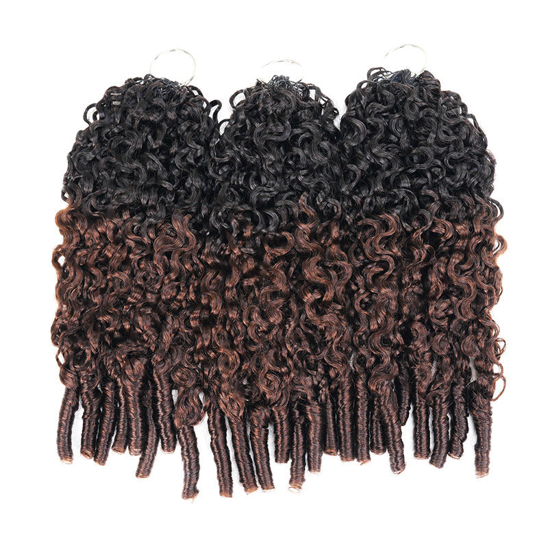 MATCH SALE|QVR #T1B/4 Burmese Curly Crochet Hair
