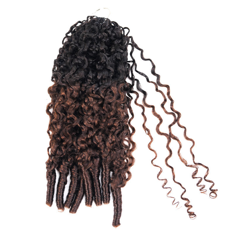 BOGO|Highlight #P4/27 Burmese Curly Human Hair Crochet Weave Hair Extension