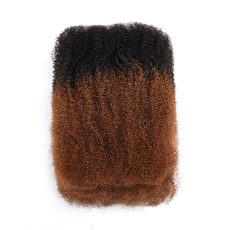 US Only|QVR #1B Afro kinky Bulk Human Hair