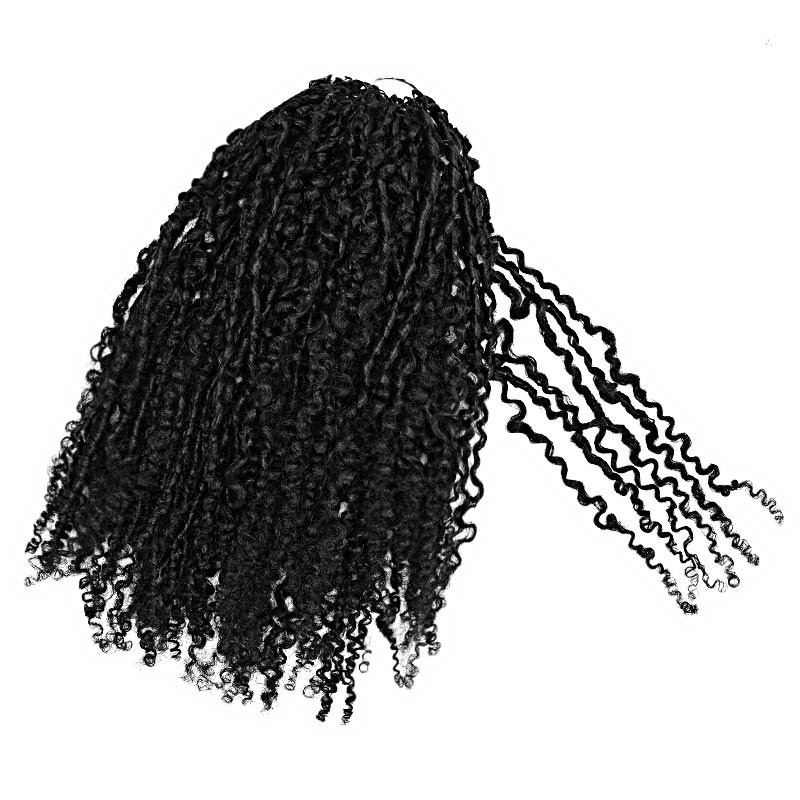 P3G5|QVR All Textures Natural Black Feather Crochet Human Hair 5 Packs 20-24 inches
