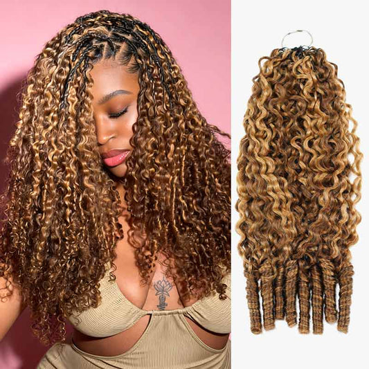$100 de descuento en Oferta para Miembros|Producto destacado #P4/27 Extensiones de cabello de ganchillo rizado birmano