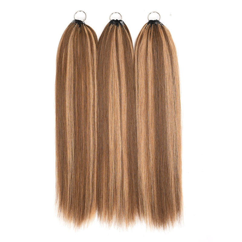 MATCH SALE|QVR #P4/27 Silk Straight Crochet Hair