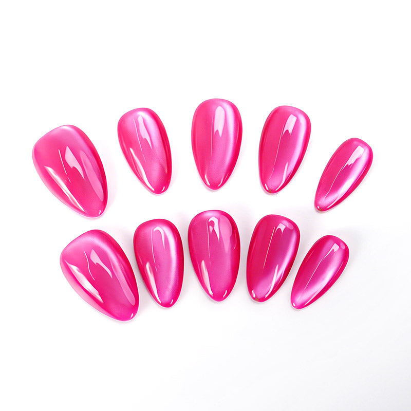 US Only|QVR Rose Pink Auora Press-On Nails