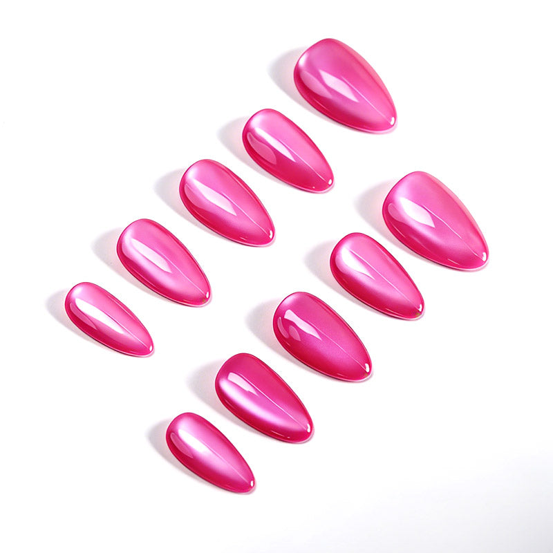 US Only|QVR Rose Pink Auora Press-On Nails