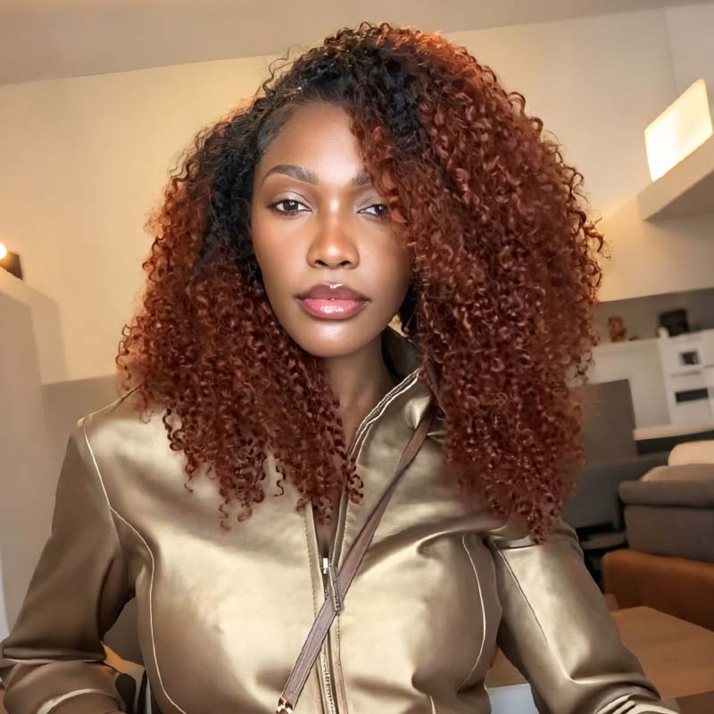 MATCH SALE|QVR #T1B/350 Small Kinky Curly Crochet Hair