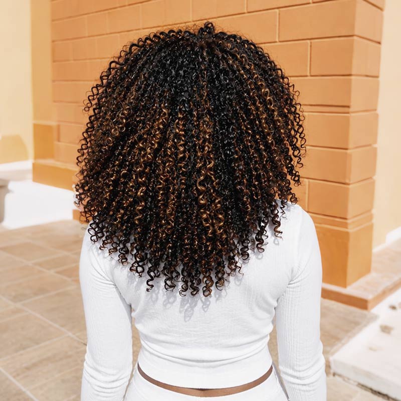 MATCH SALE|QVR #P1B/30 Small Kinky Curly Crochet Hair
