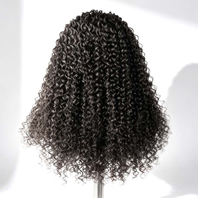 QVR New Water Wave Headband Wig 100% Human Hair Glueless Wigs for Women