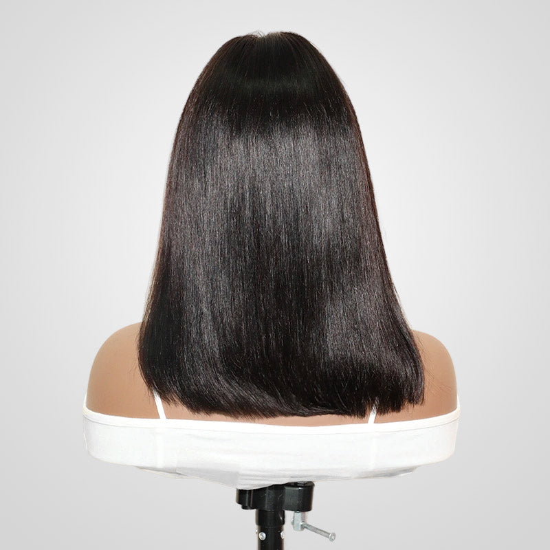 Flash Sale|QVR Straight V Part Short Bob Human Hair Wig