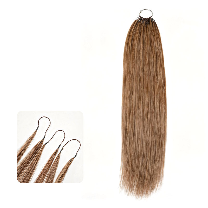 QVR Silk Straight Feather Crochet Human Hair Golden Blonde Color #24 Machine Made Crochet Weave Hair Extensions