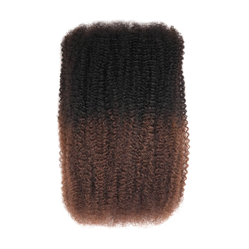 MATCH SALE|QVR Ombre #T1B/4 Afro kinky Bulk Human Hair