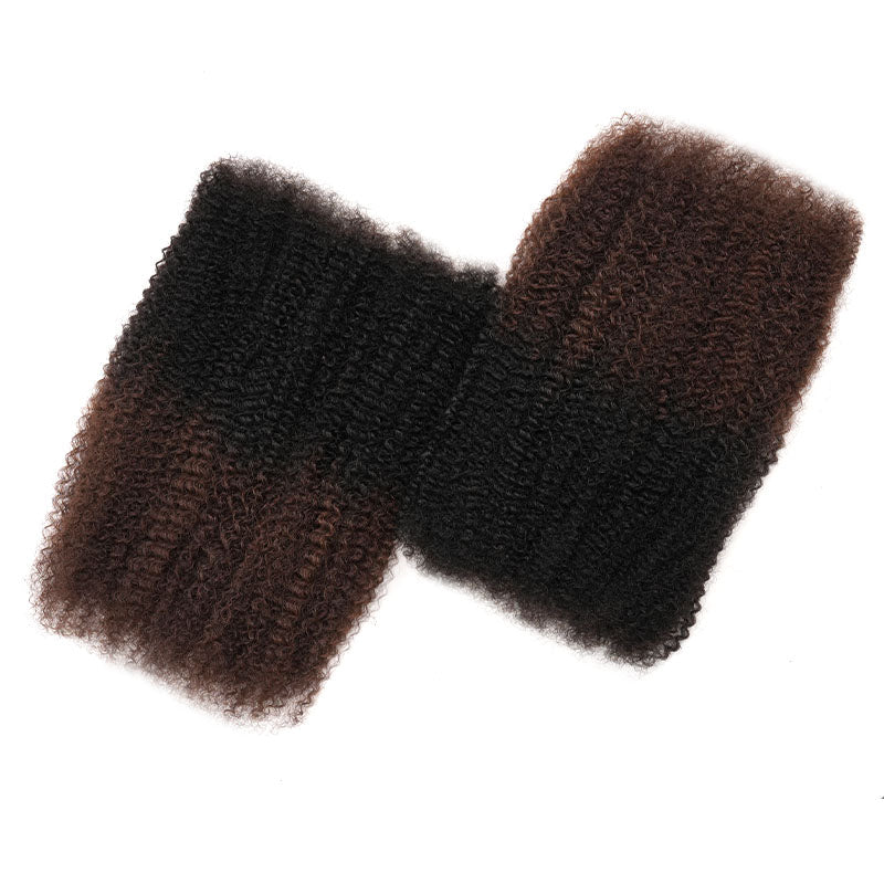 MATCH SALE|QVR Ombre #T1B/4 Afro kinky Bulk Human Hair