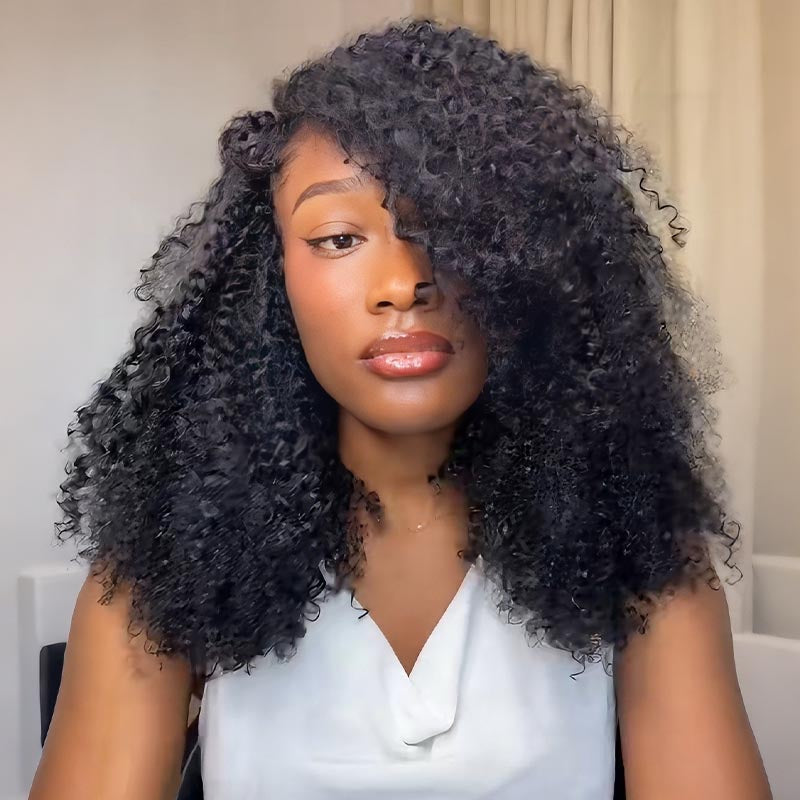 P3G5|Tight Curly Miracle Knots Human Hair|2.5 Packs=Full Head