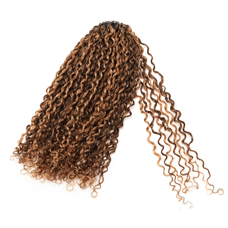 QVR Highlight #P4/27 Feather Crochet Human Hair Miracle Knots Hairstyle Curly Hair Extensions