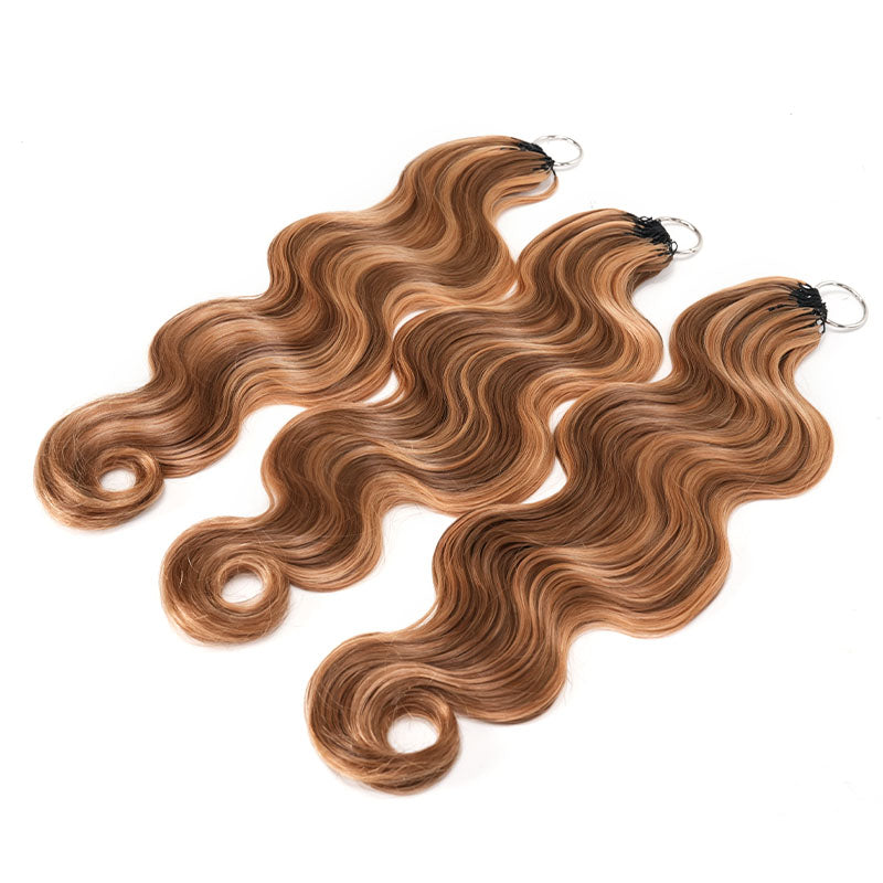 MATCH SALE|QVR #P4/27 Body Wave Crochet Hair