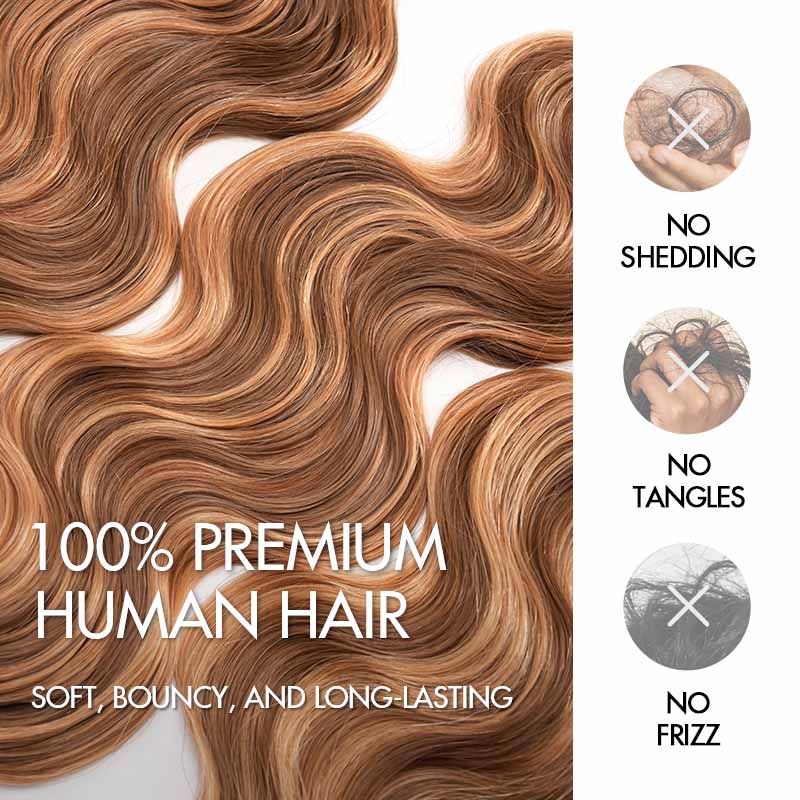 MATCH SALE|QVR #P4/27 Body Wave Crochet Hair