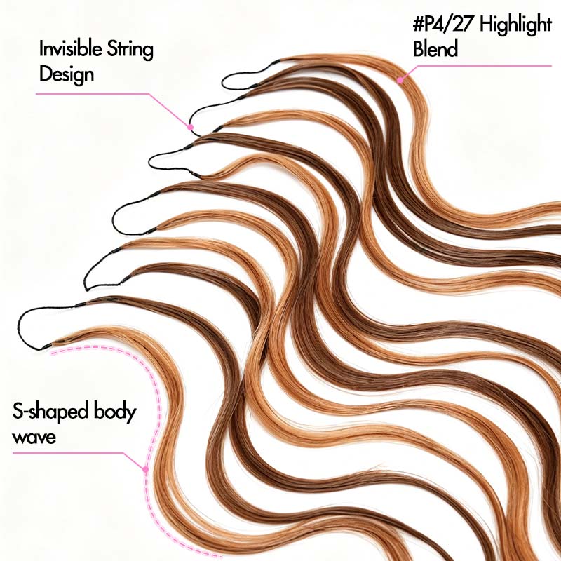 MATCH SALE|QVR #P4/27 Body Wave Crochet Hair