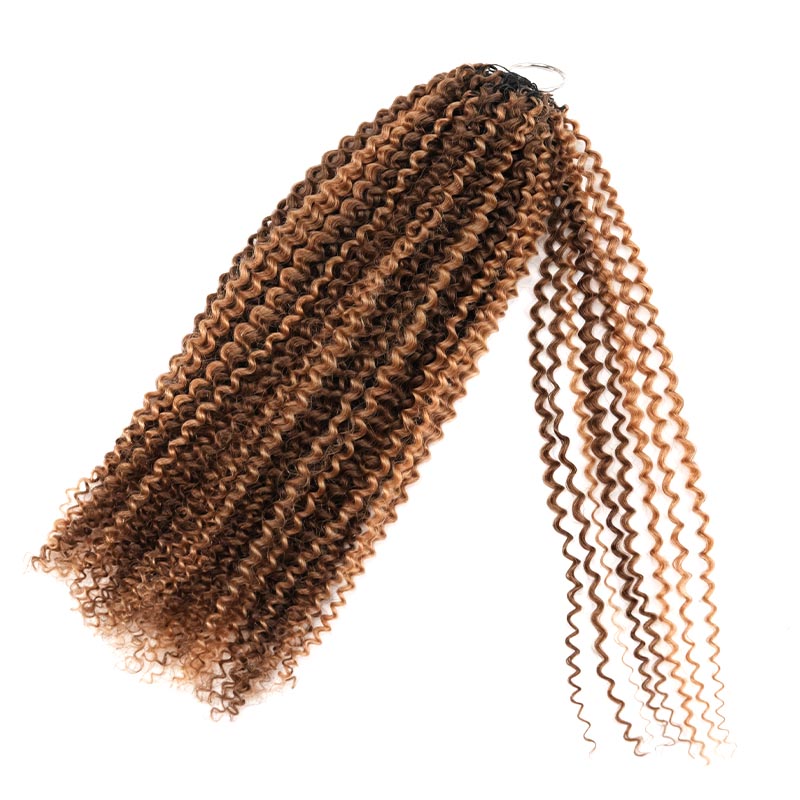 QVR Highlight #P4/27 Feather Crochet Human Hair Miracle Knots Hairstyle Curly Hair Extensions