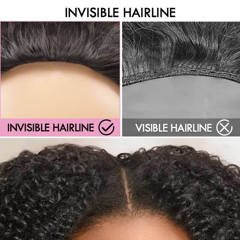 FIXED PRICE|QVR Brown Highlight Miracle Knots X Half Wig Hack Seamless Miracle Braids Human Hair Crochet Weave Hair Extension
