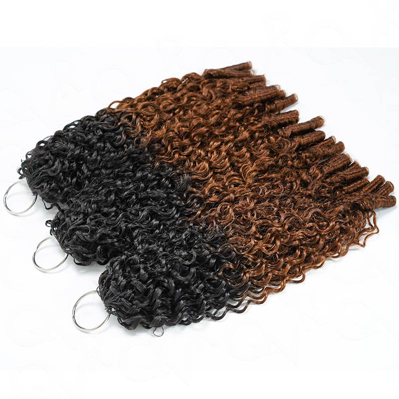 P3G5|Ombre Brown #T1B/30 Feather Crochet Human Hair
