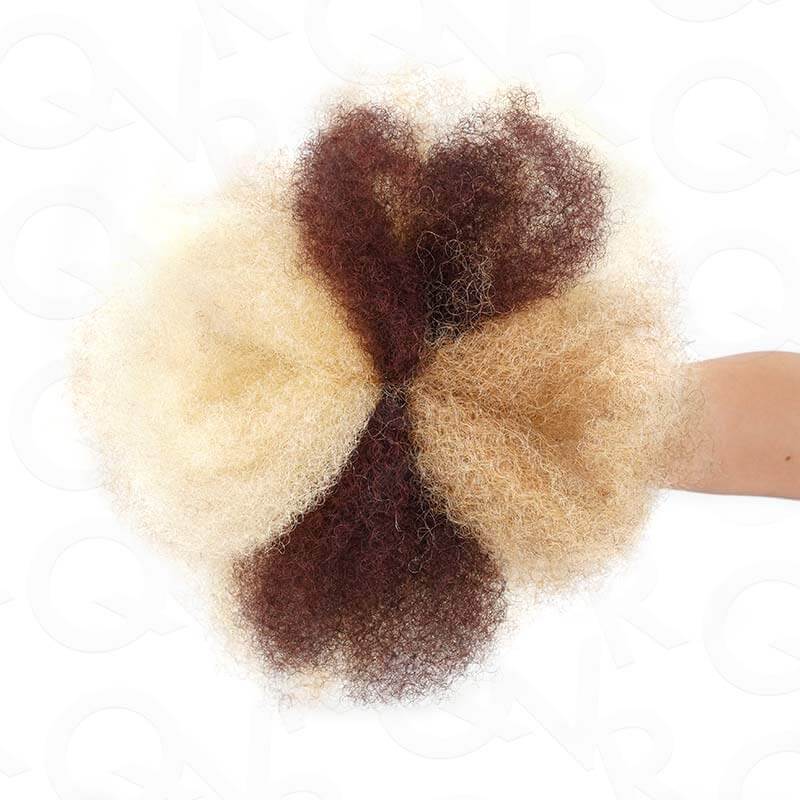 B3G1|Two Colors #6/SOrange4 Afro Kinky Bulk Human Hair