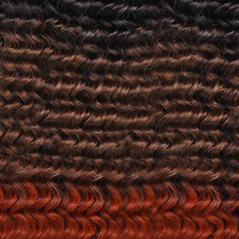 OFERTA DE PARTIDO|QVR Ombre #T1B/30/350 Pequeño Pelo Rizado Kinky de Ganchillo
