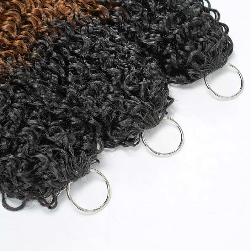P3G5|Ombre Brown #T1B/30 Feather Crochet Human Hair