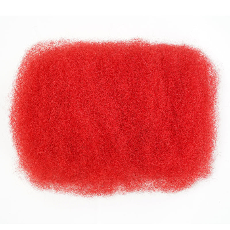 Spain Flag Colored Kinky Braids Human Hair Pack