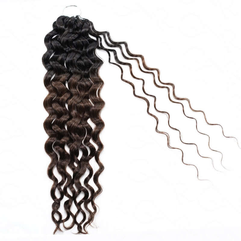 MATCH SALE|QVR #T1B/4 Water Wave Crochet Hair