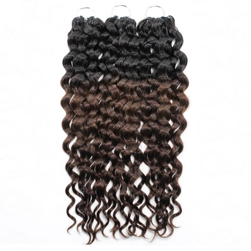 MATCH SALE|QVR #T1B/4 Water Wave Crochet Hair