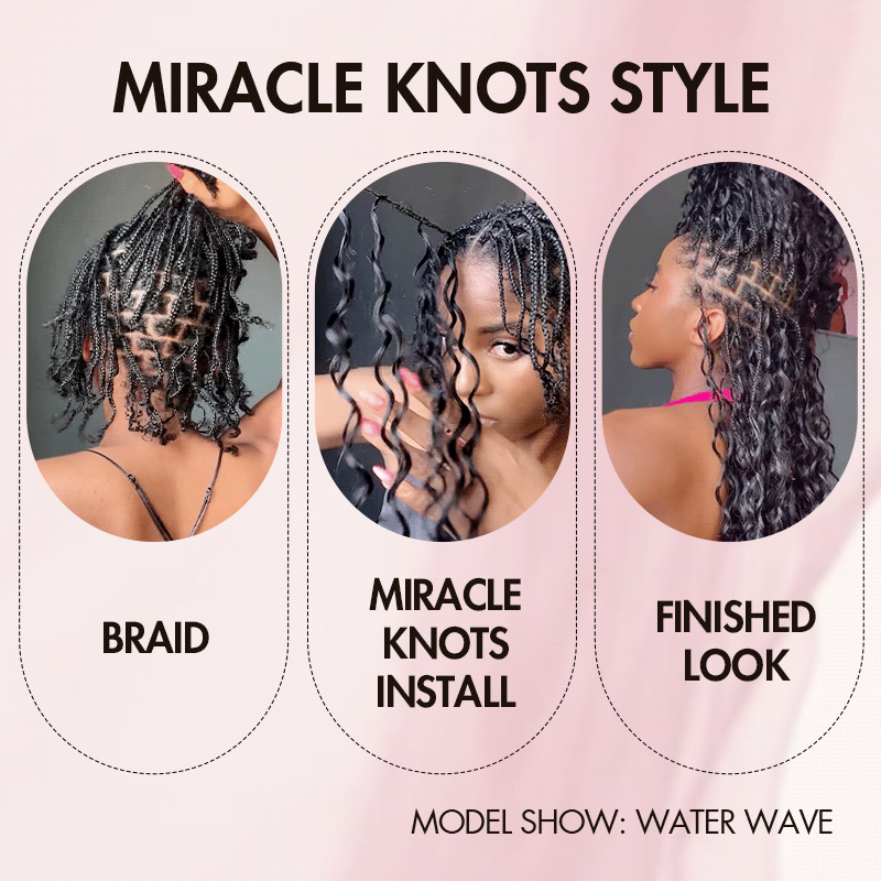 BOGO|Dark Brown Water Wave Human Hair Crochet Weave Hair Extension