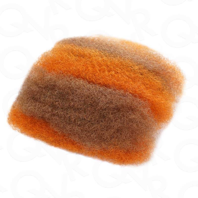 B3G1|Two Colors #6/SOrange4 Afro Kinky Bulk Human Hair