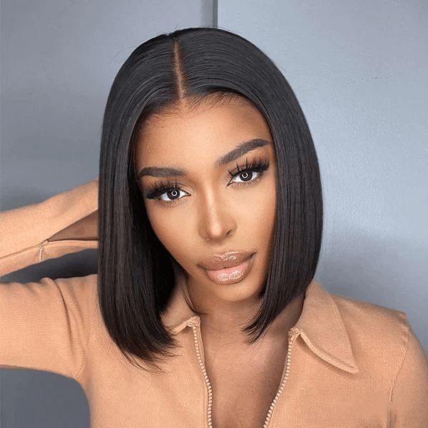 Flash Sale|QVR Straight V Part Short Bob Human Hair Wig