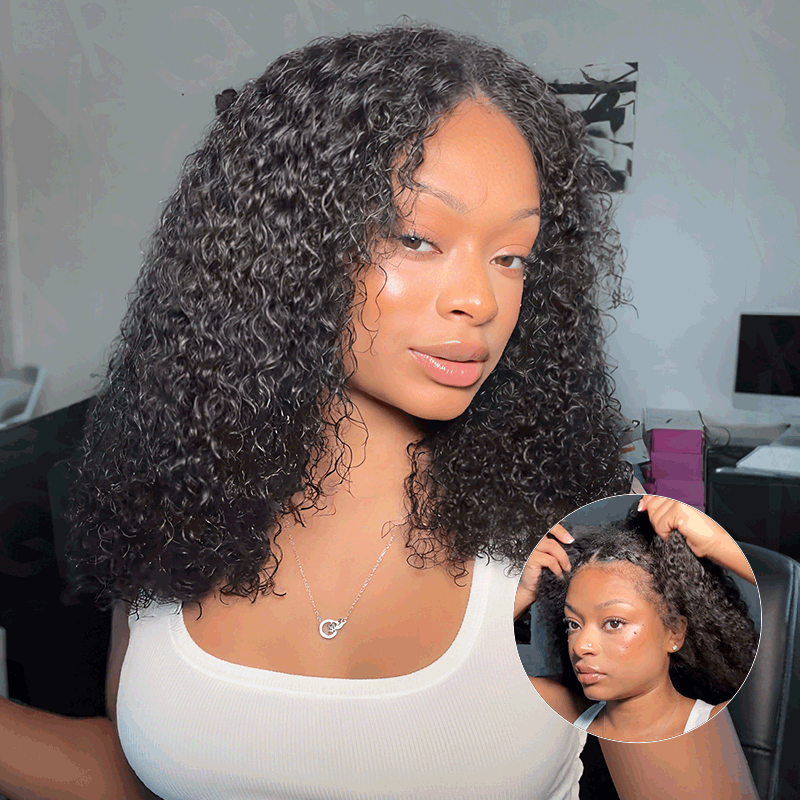 BFCM Combo|QVR Kinky Curly V Part Human Hair Wigs