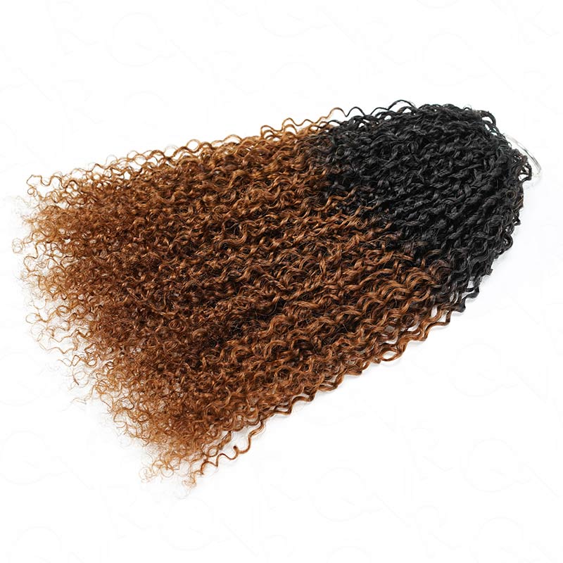 QVR 1 Pack #T1B/30 Feather Crochet Human Hair Extension