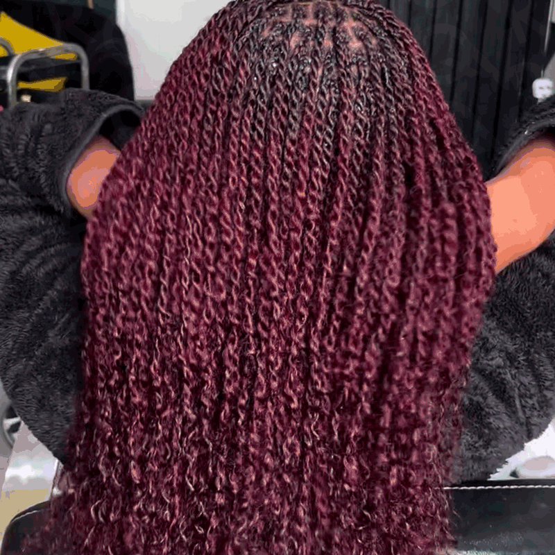 QVR 1 Pack Mix #1B/99J Color Afro Kinky Bulk Human Hair