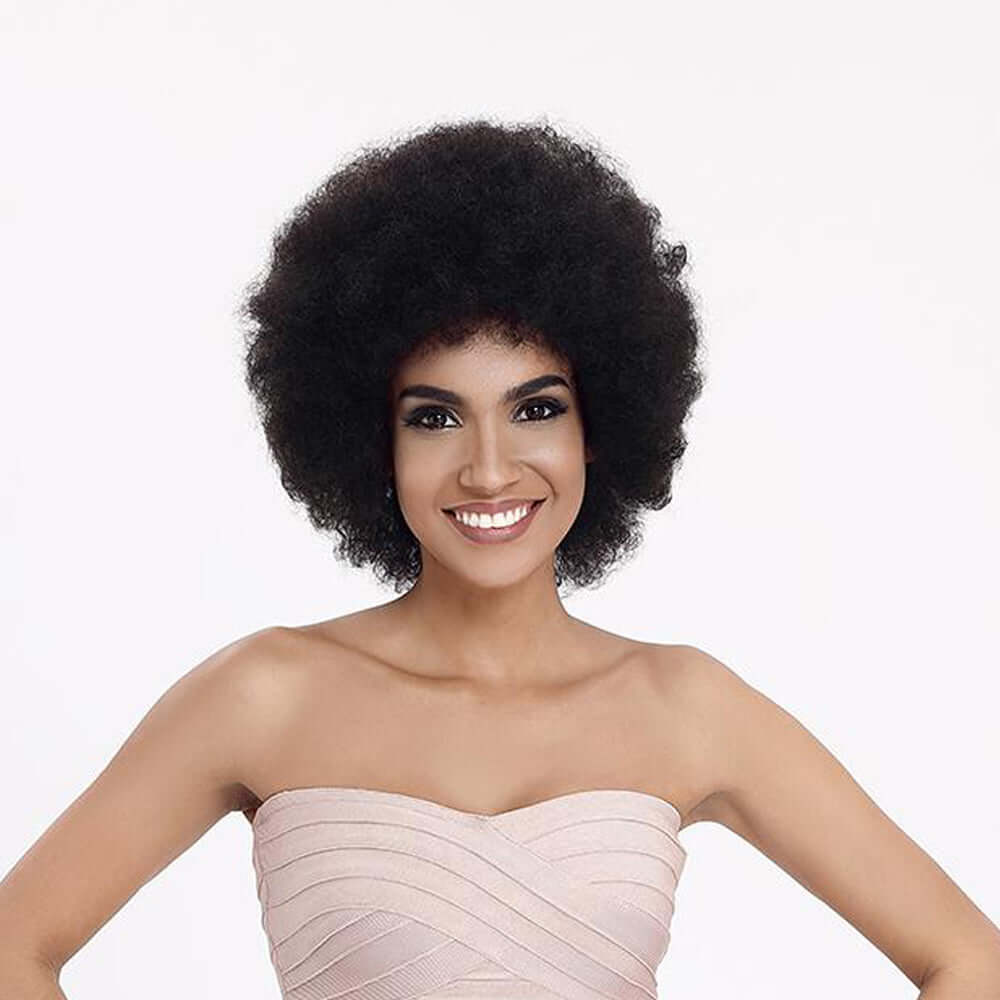 BOGO|Popular Afro Glueless Human Hair Short Wigs