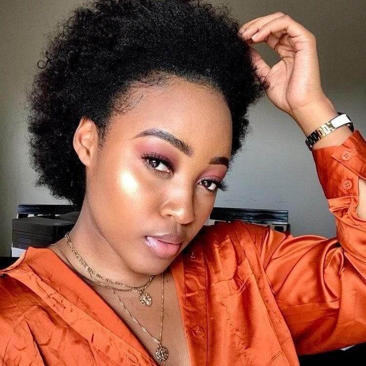 BOGO|Popular Afro Glueless Human Hair Short Wigs