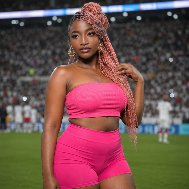 MATCH SALE|QVR Pink Afro Kinky Bulk Human Hair