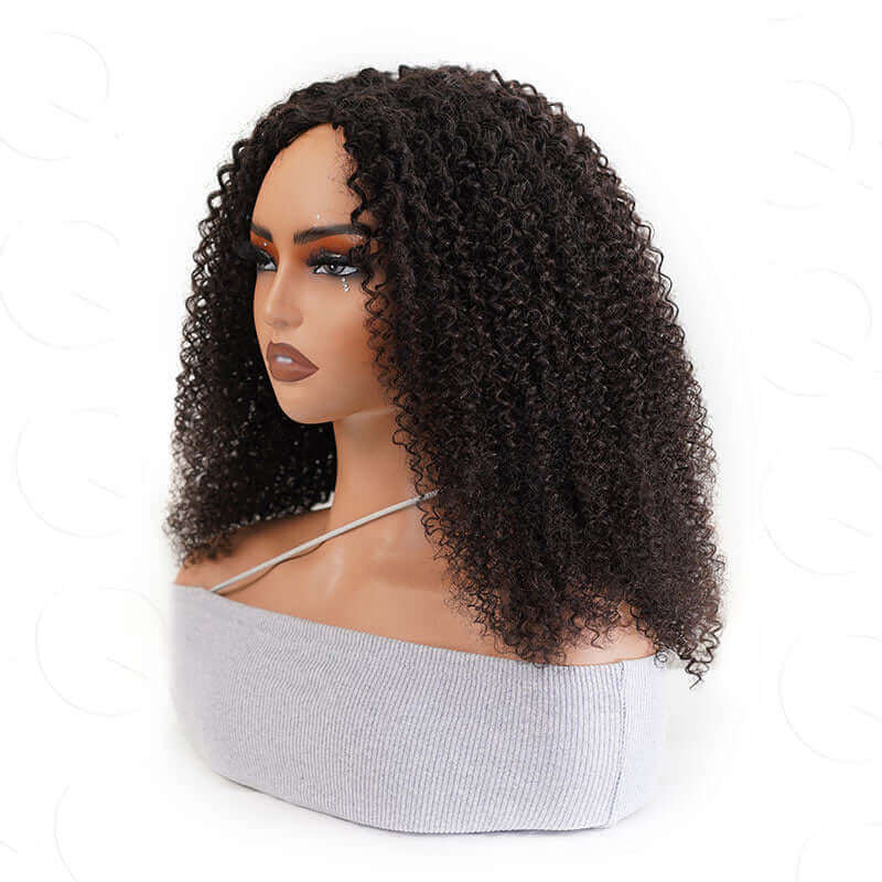 BFCM Combo|QVR Kinky Curly V Part Human Hair Wigs