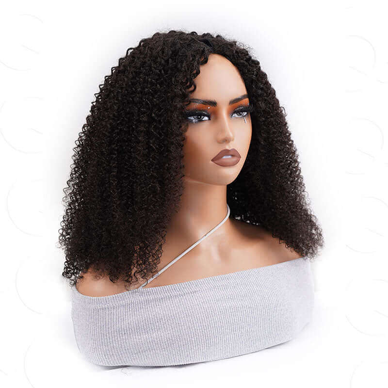 BFCM Combo|QVR Kinky Curly V Part Human Hair Wigs