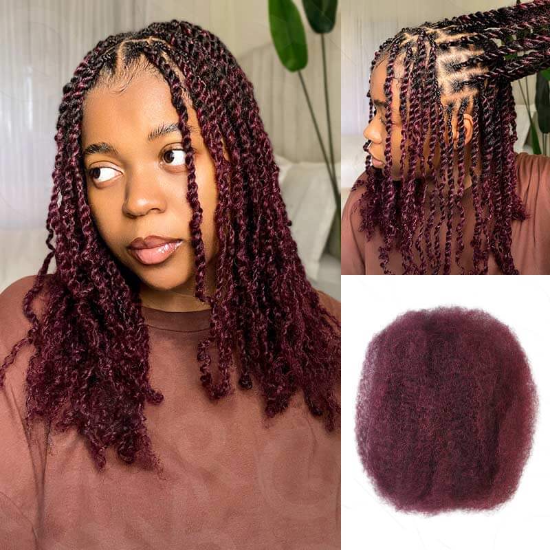 $100off Member Sale| Mix #4/30 Afro kinky Bulk Human Hair