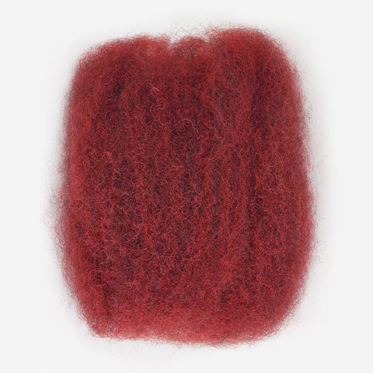 QVR 1 paquete de cabello humano a granel afro Kinky de color #1B/Rojo