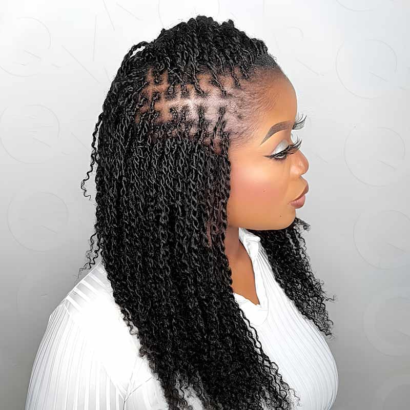 B3G1|Mix #4/30 Afro kinky Bulk Human Hair