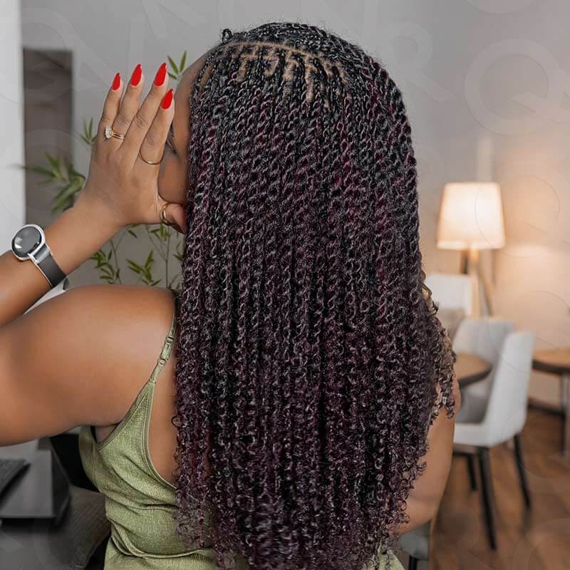 B3G1| QVR Mix Colors Color Afro Kinky Bulk Human Hair