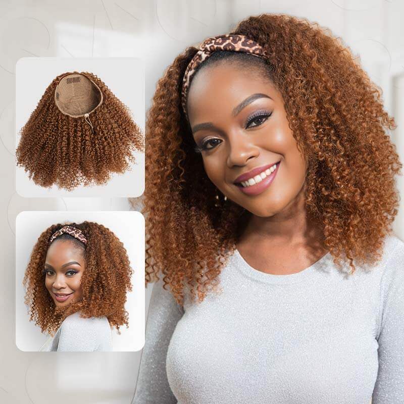 US Only|QVR #1B Kinky Straight Half Wig